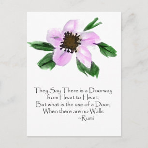 Doorway Rumi Waterverf Briefkaart