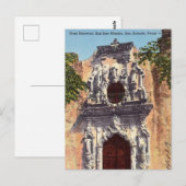 Doorway, San Jose Mission, San Antonio, Texas Briefkaart (Voorkant / Achterkant)