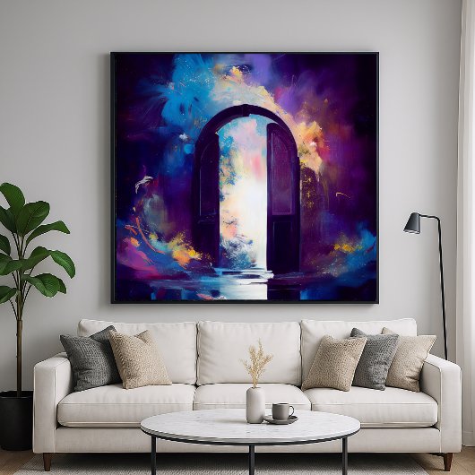 Doorway to Faraway - Abstract Mystiek Ontwerp Poster