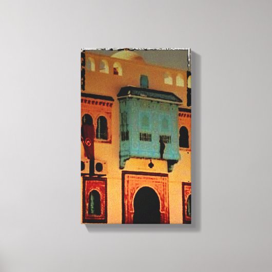 Doorway, Tunesië, Noord-Afrika Canvas Afdruk (Voorkant)