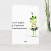 Doorweek het omhoog - Wenskaart Kaart (Achterkant)