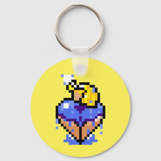 Doorweekte blonde Sleutelhanger (Voorkant)