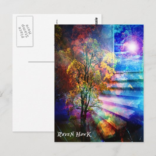 Doorweg naar de hemel briefkaart (Voorkant / Achterkant)