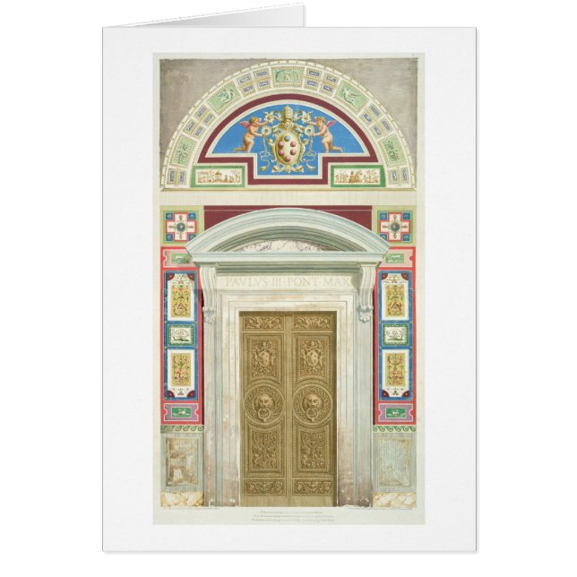 Doorweg naar de Raphael Loggia in het Vaticaan, va (Voorkant)