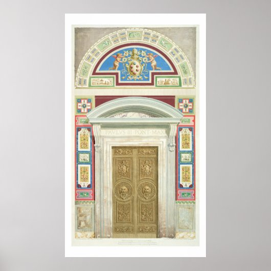 Doorweg naar de Raphael Loggia in het Vaticaan, va Poster (Voorkant)