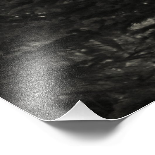 Doorweg naar een nieuwe wereld in de bergen foto afdruk (Hoek)