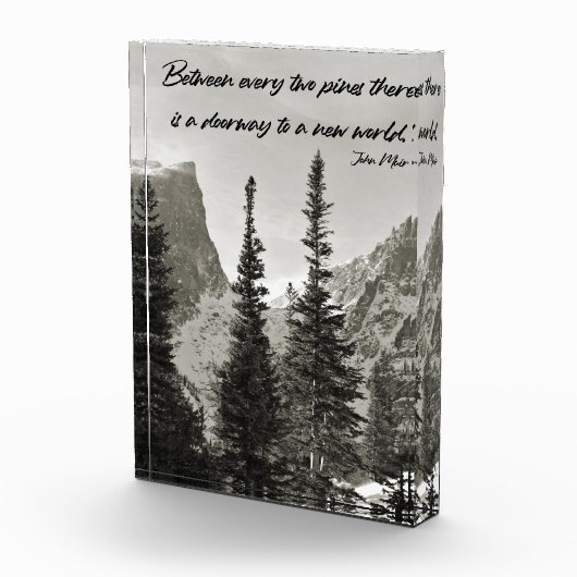 Doorweg naar een nieuwe wereld in de bergen fotoblokken (Rechts)