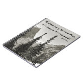 Doorweg naar een nieuwe wereld in de bergen notitieboek (Linkerzijde)