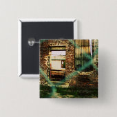 Doorweg Vierkante Button 5,1 Cm (Voorkant /achterkant)