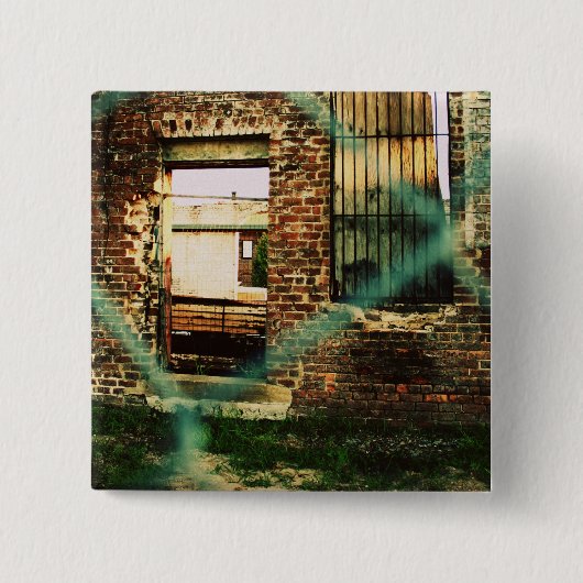 Doorweg Vierkante Button 5,1 Cm (Voorkant)