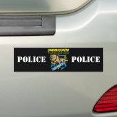 Doorzending politie K9 Bumpersticker (Op auto)