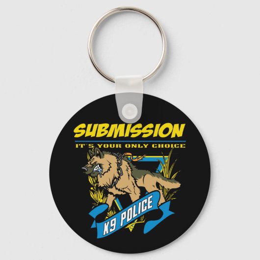 Doorzending politie K9 Sleutelhanger (Voorkant)