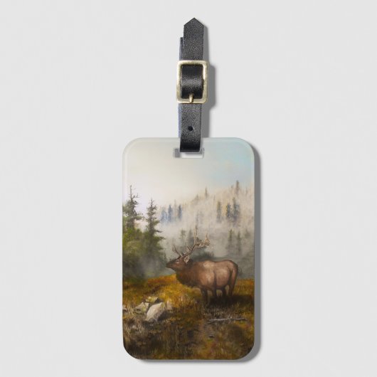 "Doorzettingsvermogen De Eland" Bagagelabel (Voorkant (verticaal))