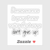 Doorzettingsvermogen op maat gesneden vinylsticker sticker (Vel)