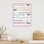 Doorzettingsvermogen Poster (Keuken)