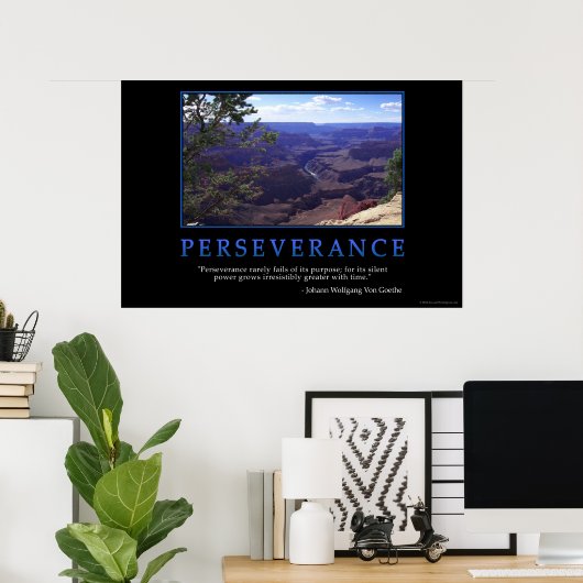 doorzettingsvermogen poster (Thuiskantoor)