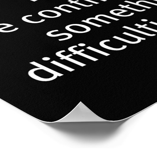 doorzettingsvermogen poster (Hoek)