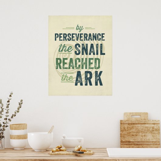 doorzettingsvermogen poster (Keuken)