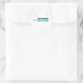 doorzettingsvermogen ronde sticker (Tas)