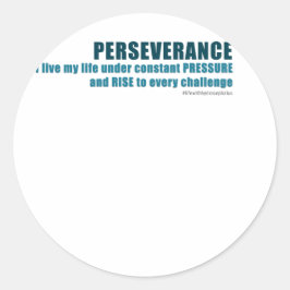 doorzettingsvermogen ronde sticker