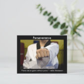 Doorzettingsvermogen van de krijgskunst briefkaart (Staand voorkant)