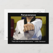 Doorzettingsvermogen van de krijgskunst briefkaart (Voorkant / Achterkant)