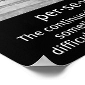 Doorzettingsvermogen van langoest poster (Hoek)