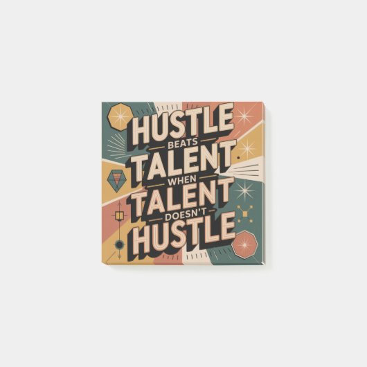 Doorzettingsvermogen verslaat talent als talent ni post-it® notes (Voorkant)