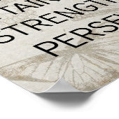 Doorzettingsvermogen voor fitnesssucces poster (Hoek)