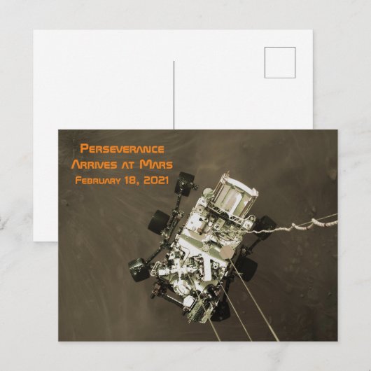 Doorzettingswapens op Mars (Matte) Briefkaart (Voorkant / Achterkant)