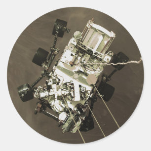 Doorzettingswapens op Mars Ronde Sticker