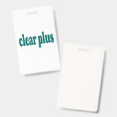 doorzichtig badge (Voor- en achterkant)