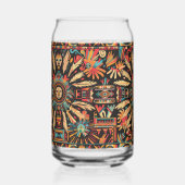 Doorzichtig blauw "Aztec Dream" glas 473ml (Achterkant)