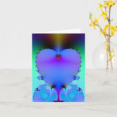 Doorzichtig Hart Kaart (Gele Bloem)