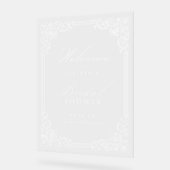 Doorzichtig  Lijst Elegant Vrijgezellenfeest Acryl Bord (Hoek)