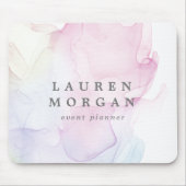 doorzichtig monogram zijde elegant muismat (Voorkant)