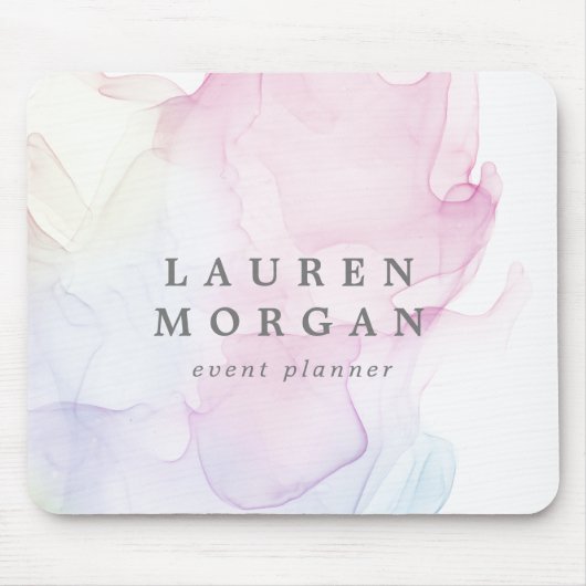 doorzichtig monogram zijde elegant muismat (Voorkant)