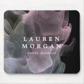 doorzichtig monogram zijde elegant muismat (Voorkant)