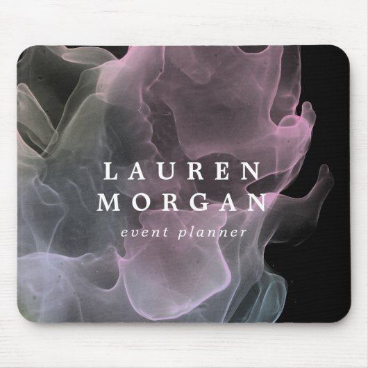 doorzichtig monogram zijde elegant muismat (Voorkant)