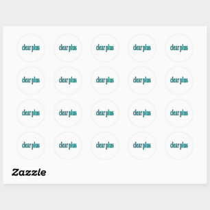 doorzichtig ronde sticker