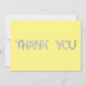 DOORZICHTIGE BELLETTERTYPEN (geel vignet) Bedankkaart (Voorkant)