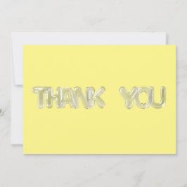 DOORZICHTIGE BELLETTERTYPEN (geel vignet) Bedankkaart