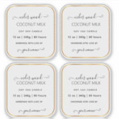 Doorzichtige heldere aangepaste kaarslabels van go sticker (Voorkant)