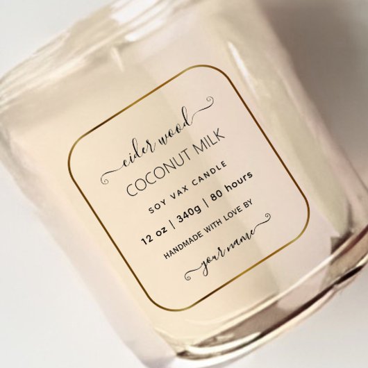 Doorzichtige heldere aangepaste kaarslabels van go sticker