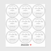 Doorzichtige Homemade Food Label Sticker (Vel)