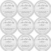 Doorzichtige Homemade Food Label Sticker (Voorkant)