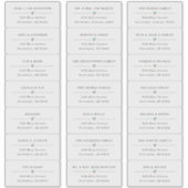 Doorzichtige kerst Kaart Adresetiketten Sticker (Voorkant)