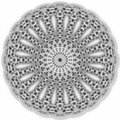 doorzichtige Mandala sticker (Voorkant)