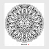 doorzichtige Mandala sticker (Vel)