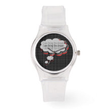 Doorzichtige siliconen horloge - Ik leef de droom